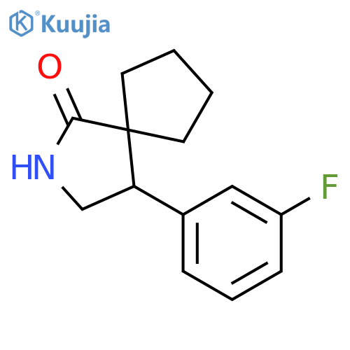 4-(3-fluorophenyl)-2-azaspiro4.4nonan-1-one structure
