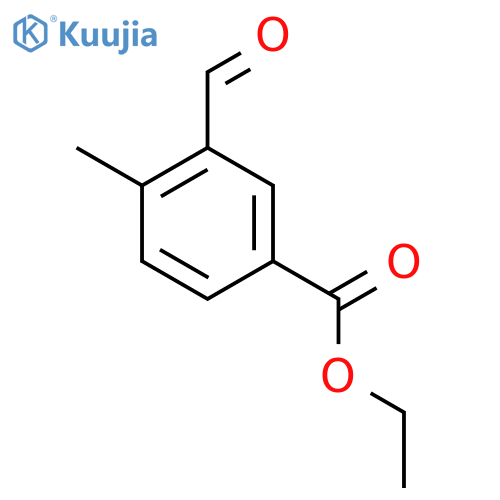 Ethyl 3-formyl-4-methylbenzoate structure