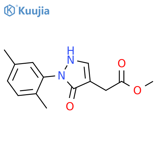 methyl 2-2-(2,5-dimethylphenyl)-3-oxo-2,3-dihydro-1H-pyrazol-4-ylacetate structure