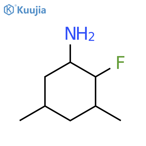 2-fluoro-3,5-dimethylcyclohexan-1-amine structure