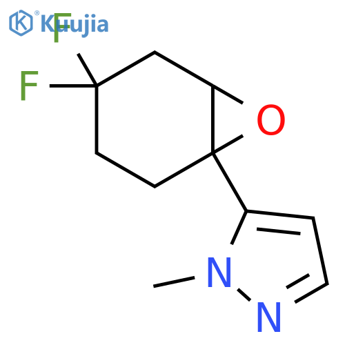 5-{4,4-difluoro-7-oxabicyclo4.1.0heptan-1-yl}-1-methyl-1H-pyrazole structure