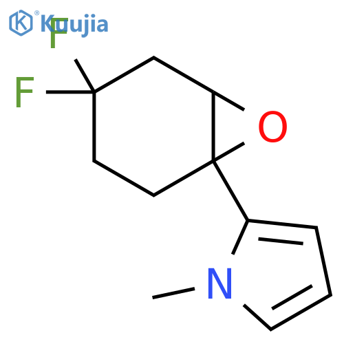 2-{4,4-difluoro-7-oxabicyclo4.1.0heptan-1-yl}-1-methyl-1H-pyrrole structure