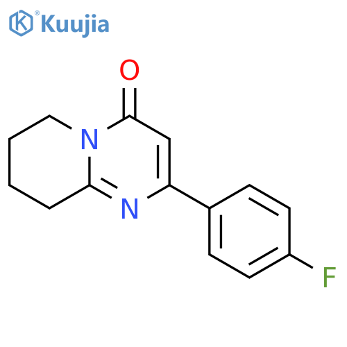 2-(4-Fluorophenyl)-6,7,8,9-tetrahydropyrido[1,2-a]pyrimidin-4-one structure