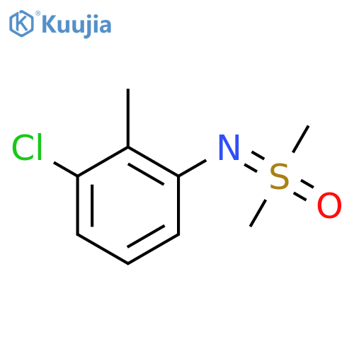 (3-chloro-2-methylphenyl)iminodimethyl-lambda6-sulfanone structure