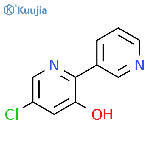 5-chloro-2-(pyridin-3-yl)pyridin-3-ol structure
