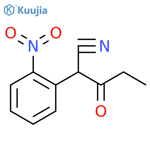 2-(2-nitrophenyl)-3-oxopentanenitrile structure