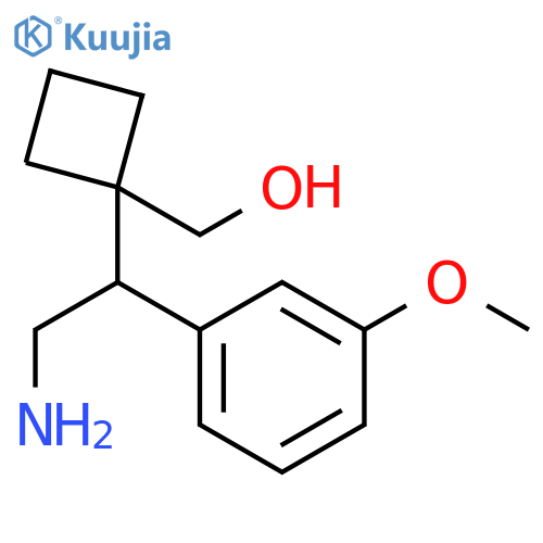 {1-2-amino-1-(3-methoxyphenyl)ethylcyclobutyl}methanol structure