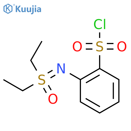 2-{diethyl(oxo)-lambda6-sulfanylideneamino}benzene-1-sulfonyl chloride structure