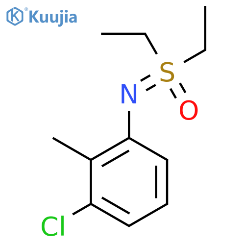 (3-chloro-2-methylphenyl)iminodiethyl-lambda6-sulfanone structure