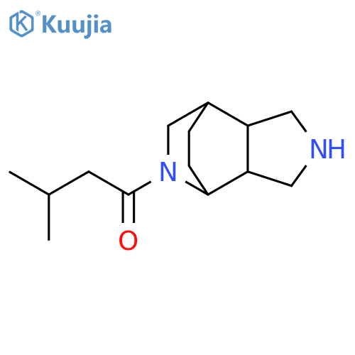 1-{4,8-diazatricyclo5.2.2.0,2,6undecan-8-yl}-3-methylbutan-1-one structure