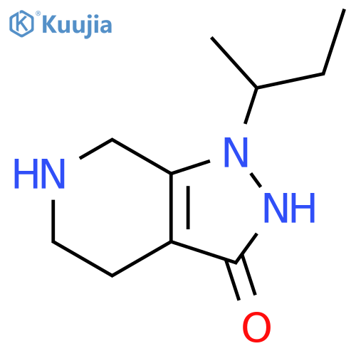 1-(butan-2-yl)-1H,4H,5H,6H,7H-pyrazolo3,4-cpyridin-3-ol structure