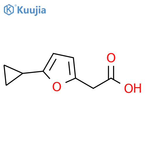 2-(5-cyclopropylfuran-2-yl)acetic acid structure