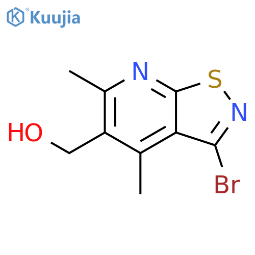 {3-bromo-4,6-dimethyl-1,2thiazolo5,4-bpyridin-5-yl}methanol structure