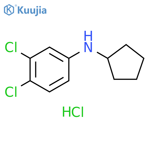 3,4-dichloro-N-cyclopentylaniline hydrochloride structure