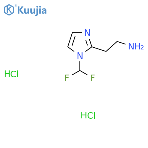2-1-(Difluoromethyl)-1H-imidazol-2-ylethan-1-amine Dihydrochloride structure