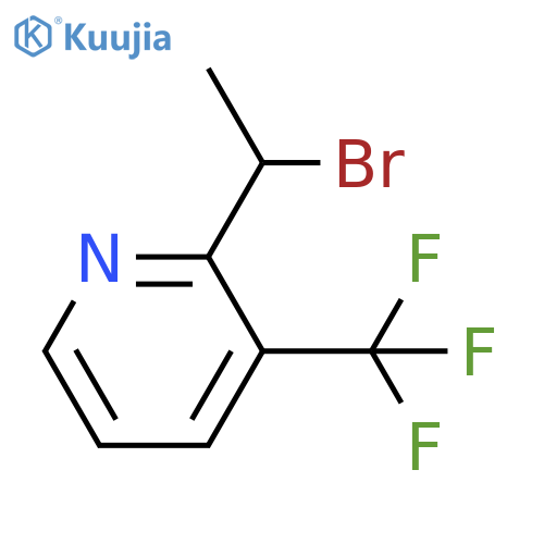 2-(1-bromoethyl)-3-(trifluoromethyl)pyridine structure