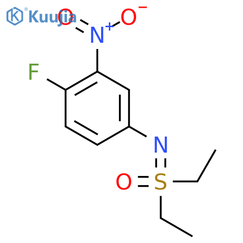 diethyl(4-fluoro-3-nitrophenyl)imino-lambda6-sulfanone structure