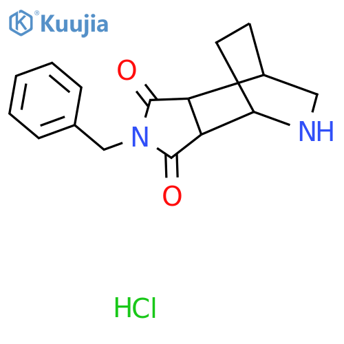 4-Benzyl-4,8-diazatricyclo5.2.2.0,2,6undecane-3,5-dione Hydrochloride structure