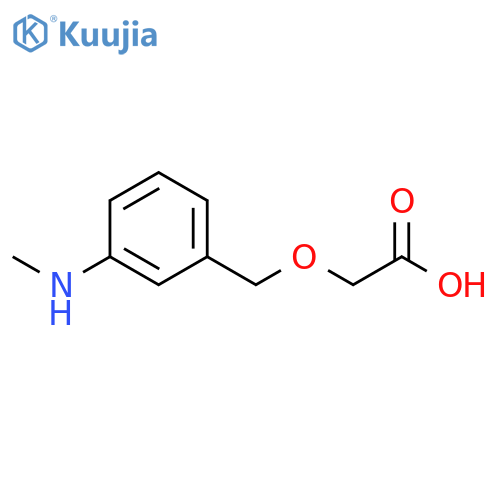 2-{3-(methylamino)phenylmethoxy}acetic acid structure
