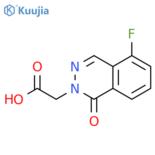 2-(5-fluoro-1-oxo-1,2-dihydrophthalazin-2-yl)acetic acid structure