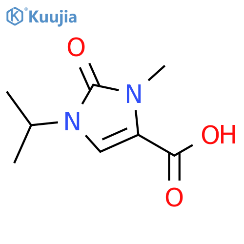 3-methyl-2-oxo-1-(propan-2-yl)-2,3-dihydro-1H-imidazole-4-carboxylic acid structure