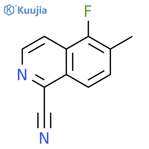 5-fluoro-6-methylisoquinoline-1-carbonitrile structure