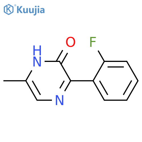 3-(2-fluorophenyl)-6-methyl-1,2-dihydropyrazin-2-one structure