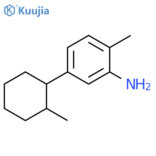 2-methyl-5-(2-methylcyclohexyl)aniline structure