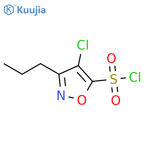 4-chloro-3-propyl-1,2-oxazole-5-sulfonyl chloride structure