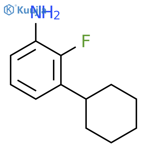 3-Cyclohexyl-2-fluoroaniline structure