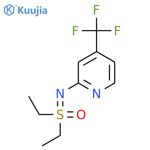 diethyl({4-(trifluoromethyl)pyridin-2-ylimino})-lambda6-sulfanone structure