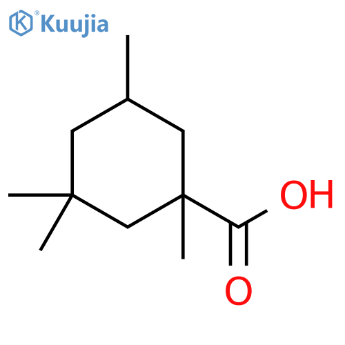 1,3,3,5-tetramethylcyclohexane-1-carboxylic acid structure