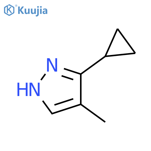 3-cyclopropyl-4-methyl-1H-pyrazole structure