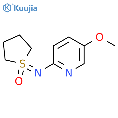 1-(5-methoxypyridin-2-yl)imino-1lambda6-thiolan-1-one structure