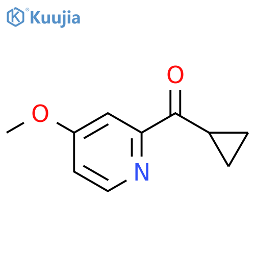2-cyclopropanecarbonyl-4-methoxypyridine structure