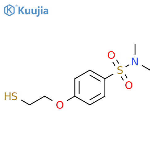N,N-dimethyl-4-(2-sulfanylethoxy)benzene-1-sulfonamide structure