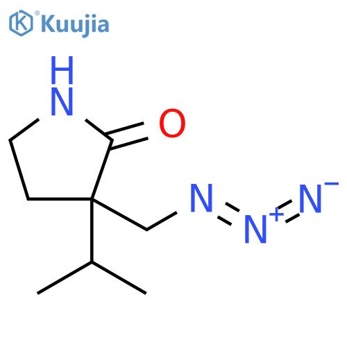 3-(azidomethyl)-3-(propan-2-yl)pyrrolidin-2-one structure