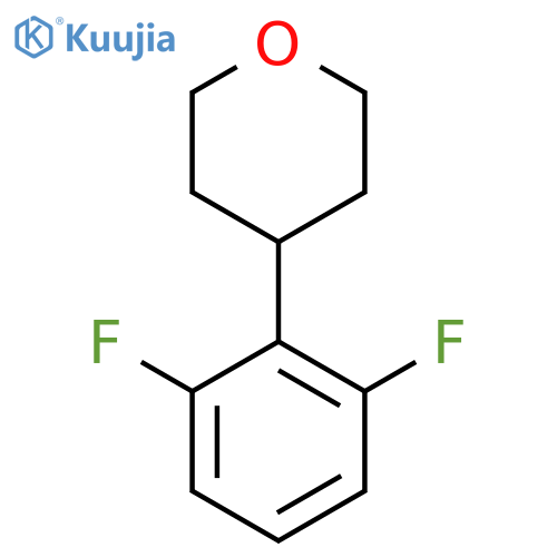 4-(2,6-Difluorophenyl)oxane structure