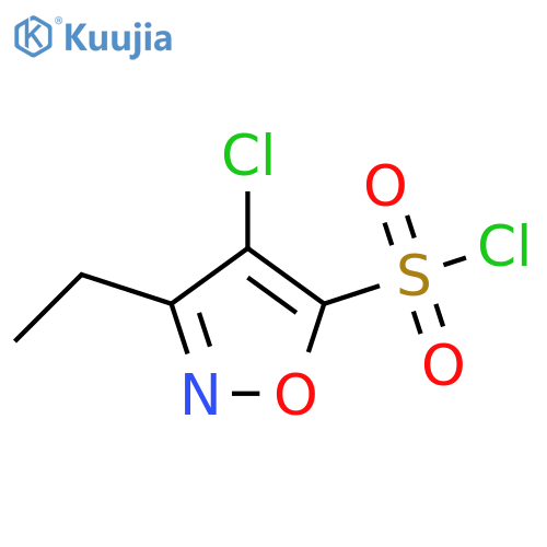 4-chloro-3-ethyl-1,2-oxazole-5-sulfonyl chloride structure
