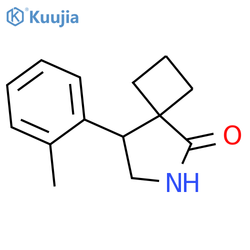 8-(2-methylphenyl)-6-azaspiro3.4octan-5-one structure
