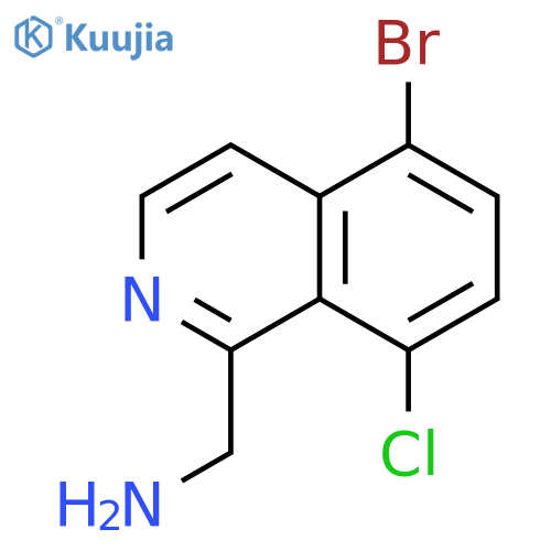 (5-bromo-8-chloroisoquinolin-1-yl)methanamine structure