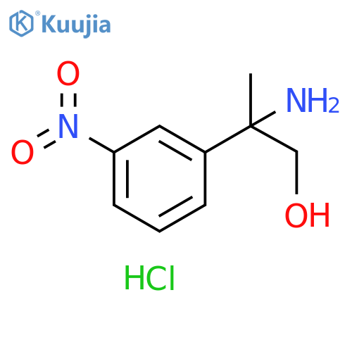 2-amino-2-(3-nitrophenyl)propan-1-ol hydrochloride structure