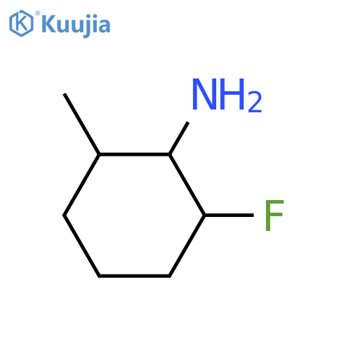 2-fluoro-6-methylcyclohexan-1-amine structure