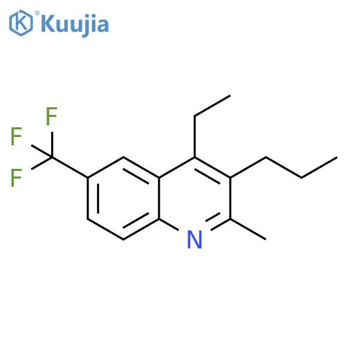 4-ethyl-2-methyl-3-propyl-6-(trifluoromethyl)quinoline structure