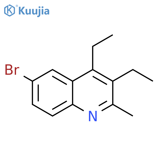 6-bromo-3,4-diethyl-2-methylquinoline structure