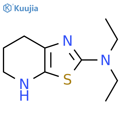 N,N-diethyl-4H,5H,6H,7H-1,3thiazolo5,4-bpyridin-2-amine structure