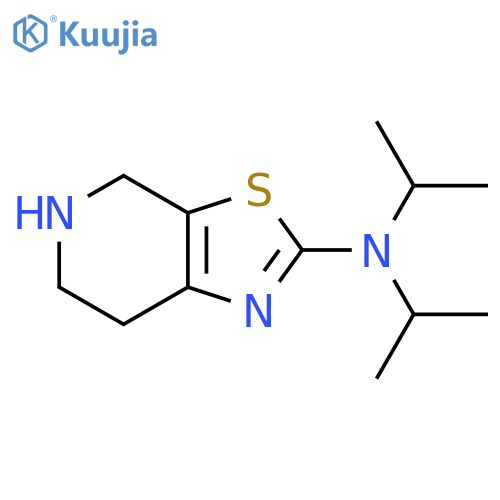 N,N-bis(propan-2-yl)-4H,5H,6H,7H-1,3thiazolo5,4-cpyridin-2-amine structure