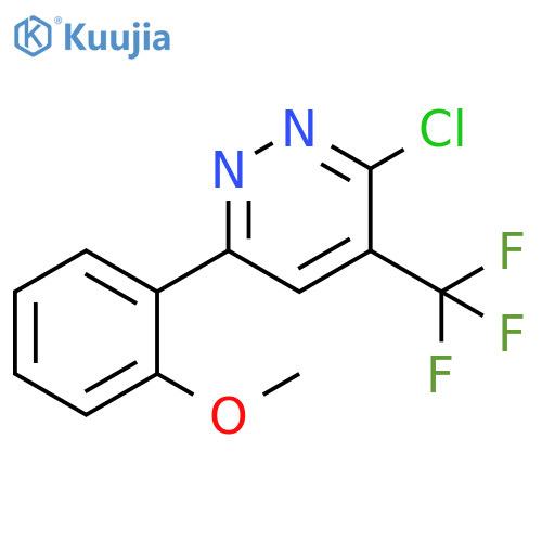 3-chloro-6-(2-methoxyphenyl)-4-(trifluoromethyl)pyridazine structure