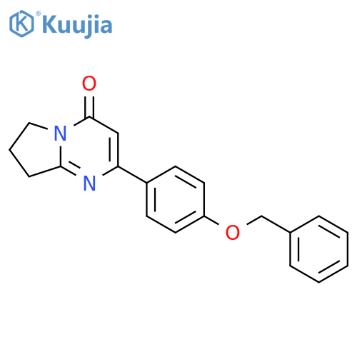 2-4-(benzyloxy)phenyl-4H,6H,7H,8H-pyrrolo1,2-apyrimidin-4-one structure