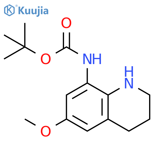 tert-butyl N-(6-methoxy-1,2,3,4-tetrahydroquinolin-8-yl)carbamate structure